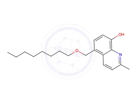 Chemical structure of 2-Methyl-5-((octyloxy)methyl)quinolin-8-ol