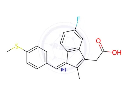 Chemical structure of Sulindac EP Impurity C (Sulindac USP Related Compound C, Sulindac Sulfide)