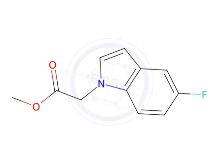 Chemical structure of Methyl 2-(5-fluoro-1H-indol-1-yl)acetate