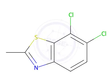 Chemical structure of Benzothiazole, 6,7-dichloro-2-methyl-(9CI)