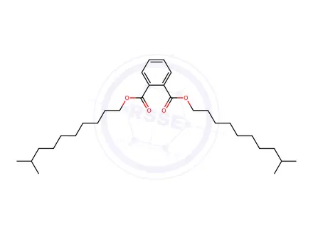 Chemical structure of bis(9-methyldecyl) benzene-1,2-dicarboxylate