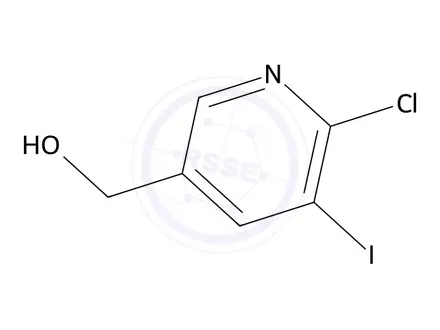 Chemical structure of (6-Chloro-5-iodopyridin-3-yl)methanol
