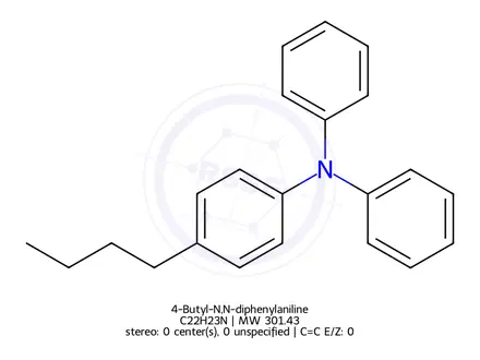 Chemical structure of 4-Butyl-N,N-diphenylaniline