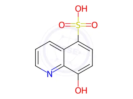 Chemical structure of 8-Hydroxyquinoline-5-sulfonic acid