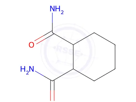Chemical structure of Cyclohexane-1,2-dicarboxamide