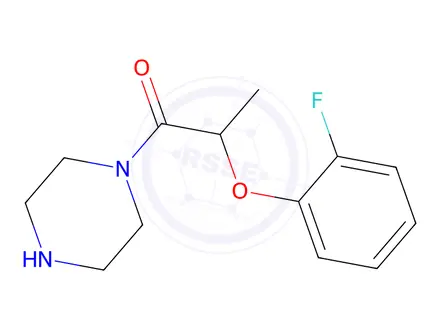 Chemical structure of 2-(2-Fluorophenoxy)-1-(piperazin-1-yl)propan-1-one