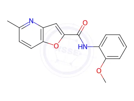Chemical structure of N-(2-Methoxyphenyl)-5-methylfuro[3,2-b]pyridine-2-carboxamide