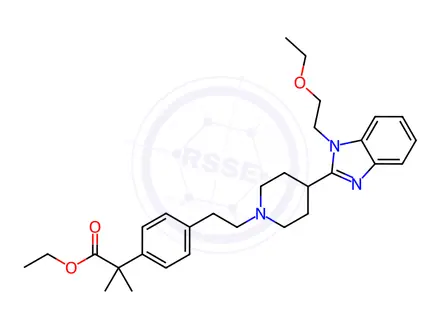 Chemical structure of Bilastine Impurity 195