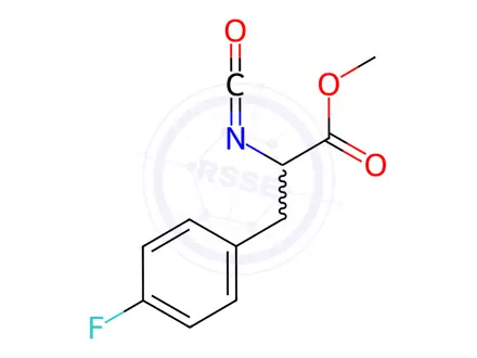 Chemical structure of Methyl 3-(4-fluorophenyl)-2-isocyanatopropionate