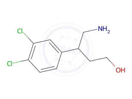 Chemical structure of 4-Amino-3-(3,4-dichlorophenyl)-1-butanol