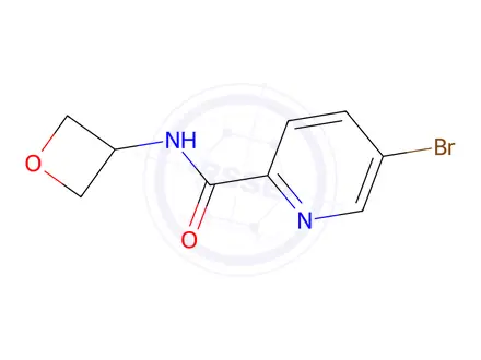 Chemical structure of 5-Bromo-N-(oxetan-3-yl)picolinamide