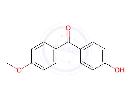 Chemical structure of 4-Hydroxy-4'-methoxybenzophenone