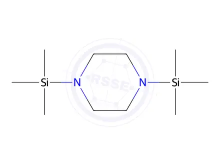 Chemical structure of BIS-N,N'-(TRIMETHYLSILYL)PIPERAZINE