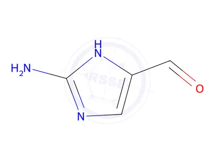 Chemical structure of 1H-Imidazole-4-carboxaldehyde,2-amino-(9CI)