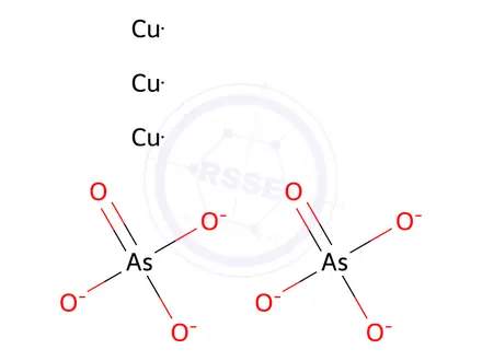 Chemical structure of copper arsenate