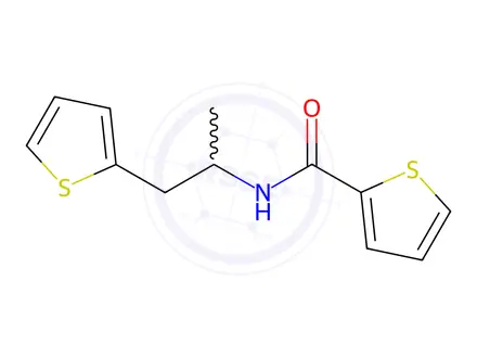 Chemical structure of n-(1-(Thiophen-2-yl)propan-2-yl)thiophene-2-carboxamide