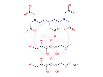 Chemical structure of Gadodiamide Impurity 2 Dimeglumine (Gadodiamide Hydrate EP Impurity B Dimeglumine) (Gd-DTPA Dimeglumine)