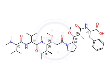 Chemical structure of Auristatin F TFA Salt