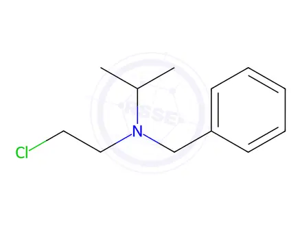 Chemical structure of N-Benzyl-N-(2-chloroethyl)propan-2-amine