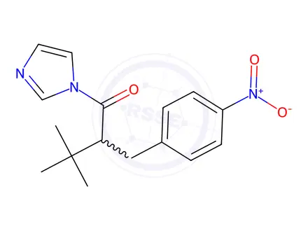 Chemical structure of 1-(1H-Imidazol-1-yl)-3,3-dimethyl-2-(4-nitrobenzyl)butan-1-one