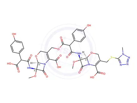 Chemical structure of Latamoxef impurity 47