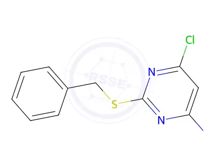 Chemical structure of 2-(Benzylthio)-6-chloropyrimidin-4-amine