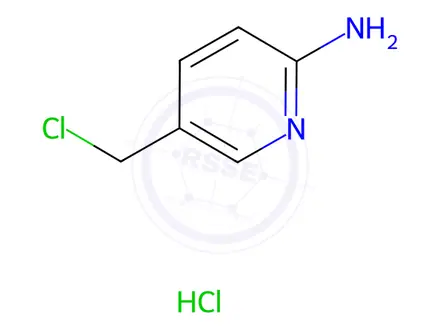 Chemical structure of 5-(Chloromethyl)pyridin-2-amine hydrochloride