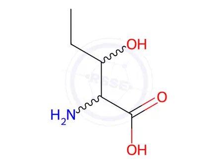 Chemical structure of DL-BETA-HYDROXYNORVALINE