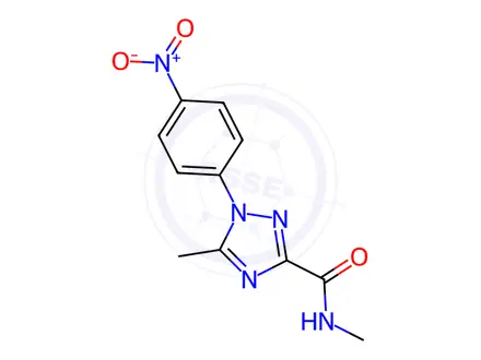 Chemical structure of N,5-Dimethyl-1-(4-nitrophenyl)-1H-1,2,4-triazole-3-carboxamide