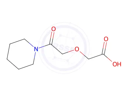 Chemical structure of 2-(2-Oxo-2-(piperidin-1-yl)ethoxy)acetic acid