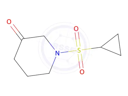 Chemical structure of 1-Cyclopropanesulfonylpiperidin-3-one