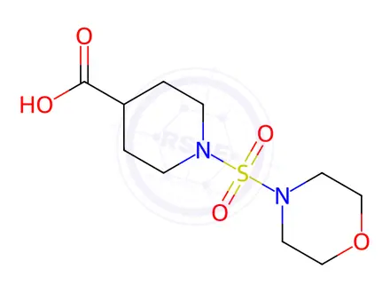 Chemical structure of 1-(Morpholin-4-ylsulfonyl)piperidine-4-carboxylic acid