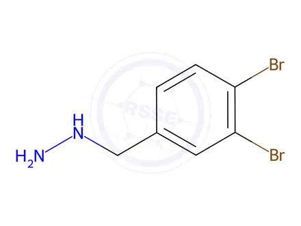 Chemical structure of Hydrazine, [(3,4-dibromophenyl)methyl]-