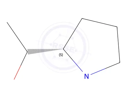 Chemical structure of 2-Pyrrolidinemethanol,alpha,1-dimethyl-,(2S)-(9CI)
