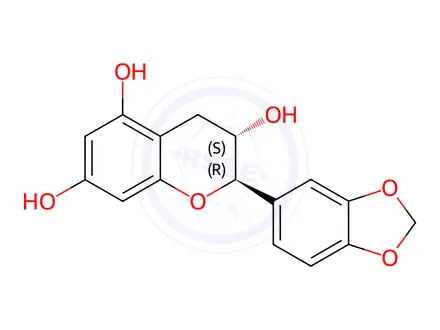 Chemical structure of 3’,4’-O,O-Methylene-(+)-catechin
