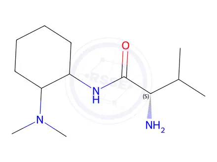 Chemical structure of 2-Amino-N-((2S)-2-(dimethylamino)cyclohexyl)-3-methylbutanamide