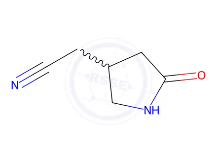 Chemical structure of 2-(5-oxopyrrolidin-3-yl)acetonitrile