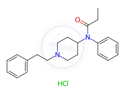 Chemical structure of Fentanyl hydrochloride