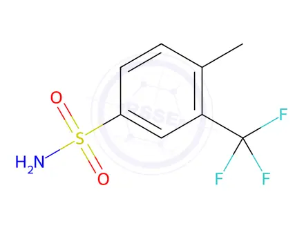 Chemical structure of 4-Methyl-3-trifluoromethylbenzenesulfonamide