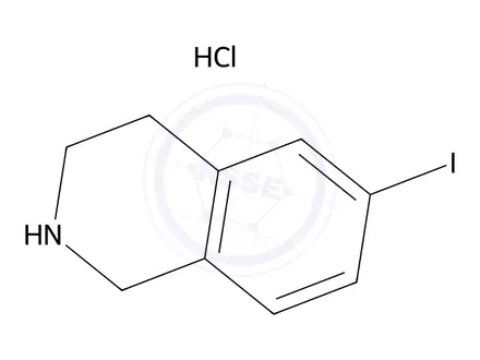 Chemical structure of 6-Iodo-1,2,3,4-tetrahydroisoquinoline hydrochloride