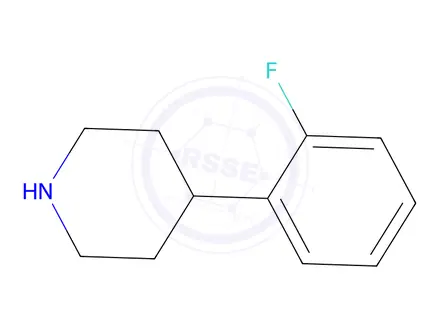 Chemical structure of 4-(2-fluorophenyl)piperidine