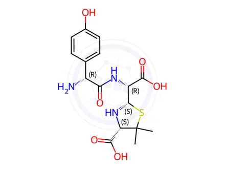 Chemical structure of Amoxicillin EP impurity D2-1
