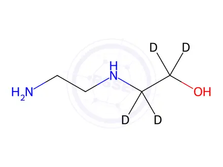 Chemical structure of 2-(2-Aminoethylamino)ethanol-d4