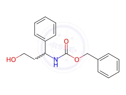 Chemical structure of Benzyl (3-hydroxy-1-phenylpropyl)carbamate