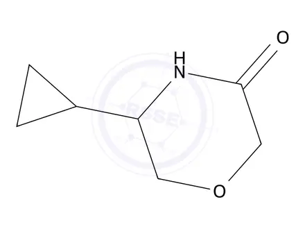 Chemical structure of 5-Cyclopropyl-morpholin-3-one