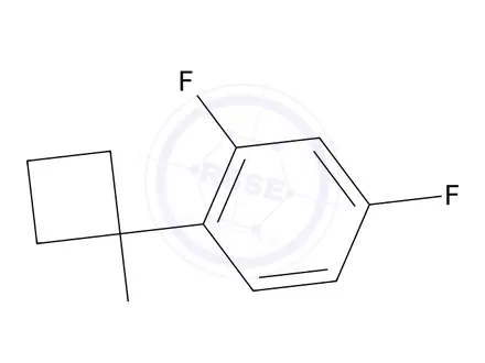 Chemical structure of 1-(2,4-Difluorophenyl)cyclobutanamine