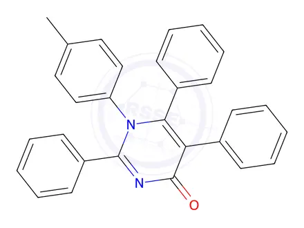 Chemical structure of 2,5,6-Triphenyl-1-(p-tolyl)pyrimidin-4(1H)-one
