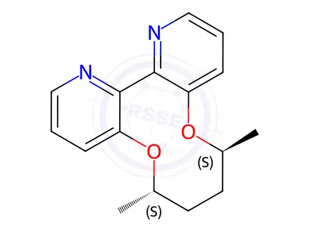 Chemical structure of (6S,9S,14aR)-6,9-Dimethyl-6,7,8,9-tetrahydro-[1,6]dioxecino[3,2-b:4,5-b']dipyridine