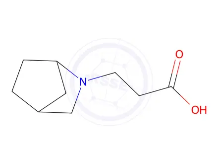 Chemical structure of 2-Azabicyclo[2.2.1]heptane-2-propanoic acid, (1R,4S)-rel-