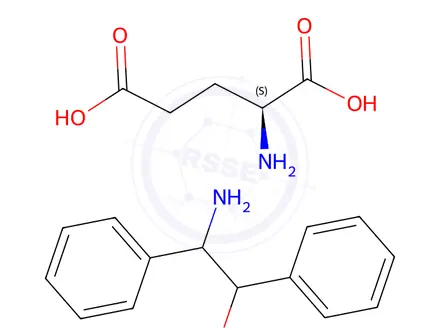 Chemical structure of GLUTAMIC ACID WITH 2-AMINO-1,2-DIPHENYLETHANOL